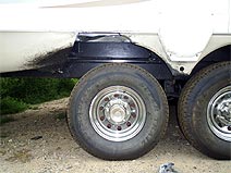 Trailer damage from neglected tires